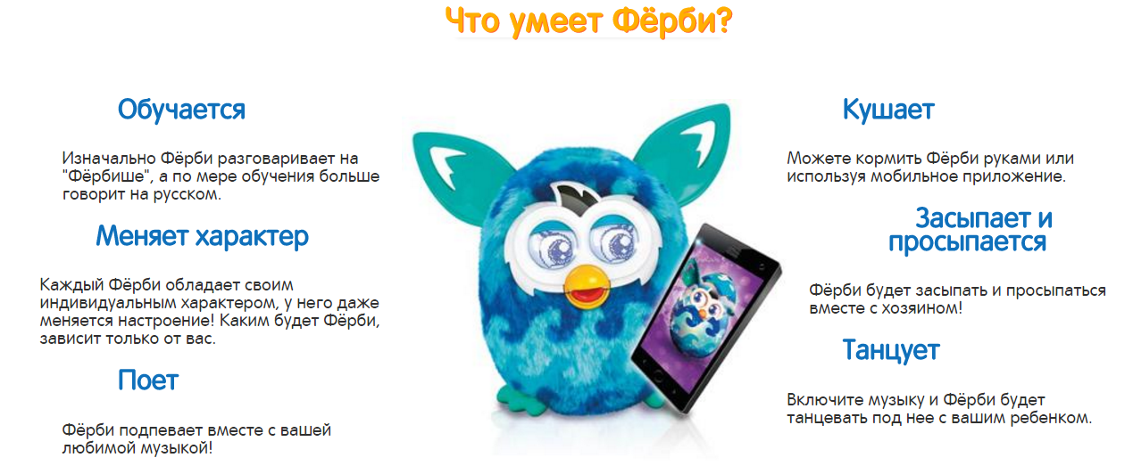Интерактивная развивающая игрушка Furby